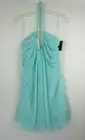 Amelia Couture Light Green Strapless Pleated Dress Size 6