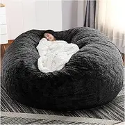 Bean Bag Chair Cover, Oversized Lazy Bean Bag Couch Washable Fluffy Sofa Bed Seat Cover for Dorm Family Room (No Filler) (Color : U, Size : 5ft)