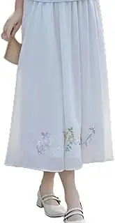 [AJOHBM] Summer Improved Cheongsam Embroidery Buckle Young Qipao Chinese Style Dress Hanfu Tang Suit for Women