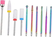 Beaupretty 1set Metal Nail Art Drill Bits Manicure Supplies for Electric Nail Files for Professionals Beginners Dead Skin Removal Resistant