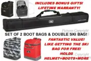 NEW Life Warranty High Sierra Double Ski Bag and Deluxe Boot Bags Combo + BONUS