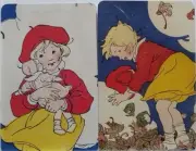 Swap cards Modern playing card back Vintage look Girls