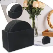Set Of 12 Drink -Coasters Cup Costers Cup Mat Tableware With Holder NEW