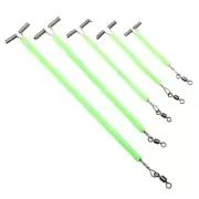 20Pcs Fishing Line Wire Leader Traces with Swivels Luminous Tube Fishing Rigs