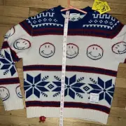 $395 Sandro Paris Women's Smiley Sweater Size 4 Wool Alpaca Cashmere Blend