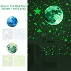 947Pcs Glow in The Dark Stars Stickers Luminous Moon Planet Spaceship Wall GoZZG