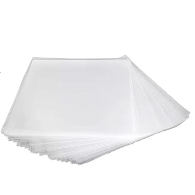 2X(50PCS OPP Gel Record Cover for Turntable Player LP Vinyl Record Bag2162