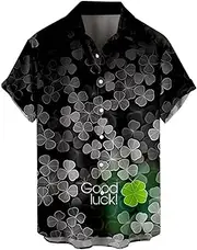 [Generic] Mens Trunks Top Compression Workout Short Sleeve Summer Beach Shirt Vacation Shirts - Yoga Tee Shirts Short Sleeve Casual Button Down Beach Floral Printed Shirt - Tropical Prints Leisure Tops