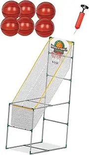 Kids Arcade Basketball Game Basketball Easy to Assemble, with 6 Ball, 1.53m