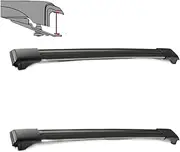 2Pcs Universal Anti-Theft Lock Kayak Surfboard Roof Rack Cross Bars Universal Compatible for Toyota Ford Nissan SsangYong KIA(B4-B4)