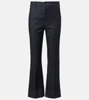 ['S Max Mara] 'S Max Mara Fresis cropped high-rise straight jeans UK 12 blue