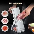Manual Meat Slicer Adjustable Thickness Fresh Meat Shredder Kitchen