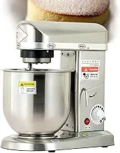 Electric Stand Mixer,Multifunctional Kitchen Mixer, Tilt-Head Food Mixer, Kitchen Electric Mixer with Dough Hook, Wire Whip & Beater,Metallic-B(7L)