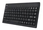 Adesso USB PS2 QWERTY Black Keyboard - US English Layout
