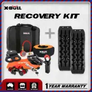 X-BULL Winch Recovery Kit 13PCS Recovery tracks Snatch Strap 4WD 4X4 Offroad Car