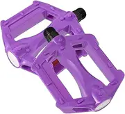 EXAOMBLE 1 Pair Mountain Bike Pedals Purple Balance Bike Cycling Gloves Outdoor Cycling Pedal Accessories Bicycle Accessories Wheel Scooter Bicycle Pump Iron Purple