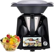 Food Processor Multicooker Cooking Robot with WiFi, 3L Touch Screen Cooking Robot, 10+ Preset Functions, Tempere Rangeatur is 37-160℃, Multi-Functional Self-Cleaning with Guided Recipes, App Control