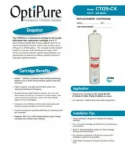 CTOS-CK OPTIPURE WATER FILTER CARTRIDGE, 300-08025