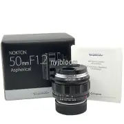 New VOIGTLANDER Nokton 50mm f/1.2 Aspherical Lens VM Mount Manual Focus