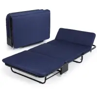 在飛比找樂天市場購物網優惠-折疊床加固單人雙人床加厚鐵床歐式午休1米1.1米0.9米三折