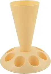 Piping Bag Holder Baking Tool Piping Bag Stand with Stable Pedestal, Space Saving Cupcake Nozzle Cake Decorating Tool Frosting Holder for Household, Yellow