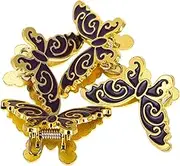 WESIEVYA 4pcs Butterfly Clip Animal Binder Clips Bookmark Paper Clips Document Clamps Clips Mini Clothespins Butterfly Claw Clips Creative Cartoon Bookmarks Paper Clamps Clips