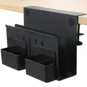 Desk Side Storage, Under Desk Laptop Mount, Table Side Hanging File Organizer...