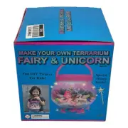 DIY Crafts Make Your Own Terrarium Fairy & Unicorn Kit for Boys Girls Ages 3+