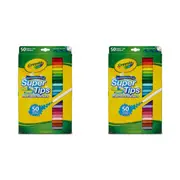 100pc Crayola Supertip Washable Markers Kids/Children Art/Craft Drawing Pens 3y+