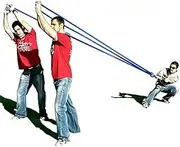 Water Balloon Launcher 500 Yard Toys 3 Person Slingshot 500 Water Balloons, The Beast Heavy Duty T-Shirt Launcher Water Bomb Slingshot Trebuchet Balloon Fight Cannon Catapult