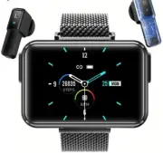 Smart Watch with Wireless Earbud Bluetooth5.0 for Men Women 1.4"IPS Touch Screen