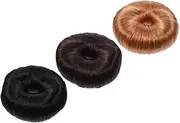 ASAKKURA Hair Bun Extension Set 3pcs Hairpiece Bun Rings Volume Hair Bun Ponytail Holder Hairpiece Scrunchies Easy Bun Updo Australi