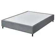 Glebe Ensemble Base Double Upholstered Platform Bed with Square Tufting Grey