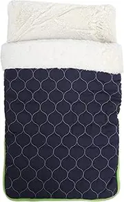 Pet Dogs Bed Soft Warming Puppy Cat Bed Nests Cushion Four Seasons Universal Navy Blue 20.1x15.7x2.0in