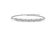 Solid 925 Sterling Silver Bedazzling Diamonelle Bracelet