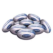 STRADIA "WARRIOR" Size 4 Rugby League Ball – "Versatile Trainer Series with Unique Grip Pattern" – Pack of 10 with FREE Mesh Storage Bag