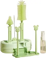 Travel Bottle Cleaner Kit, Bottle Cleaners Brush Set, 6.29 inches Washing Accessories with Storage Box for Glasses, Straw, Teapots, Pipes & Food Boxes