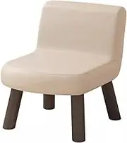 Children's Shoe Bench with Backrest and Storage Compartment for Entryway or Bedroom Beige Color