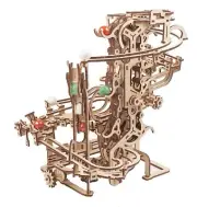 Mechanical UGEARS wooden 3D puzzle Model Marble Run Chain Hoist