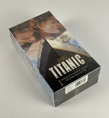 Vintage Titanic VHS 1998 2-Tape Set Sealed New Leonardo DiCaprio / Kate Winslet