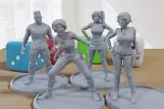 Horror Movie Victims - 3D Printed Minifigures for post Apocalyptic Miniature