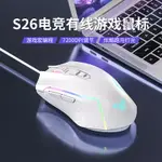 狼蛛S26電競機械游戲鼠標有線USB宏編程臺式筆記本電腦吃雞CFLOL-時尚精品