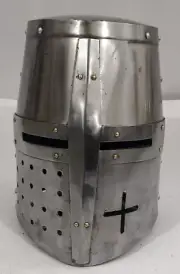 Medieval Knights Templar Helmet – Authentic Crusader Armor for Halloween Costume