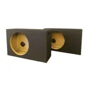 8” Ported Pair Subwoofer Enclosure Car Audio Speaker MDF-Black