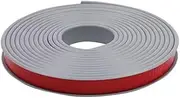 Funnytek 16mm*5m U-Shape Furniture Edge Banding, Self-Adhesive TPE Flexible Edge Protector Tape for Table, Cabinet, Shelf, MDF, Grey
