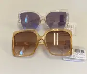 New, 2 Pair Women Sunglasses West Loop, 100% UVA-UVB Lens Protected
