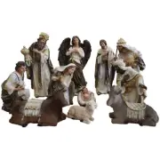 Nativity Christmas 12"Complete Set Nacimiento Navideño Jesus,Maria Y Jose 11Pcs