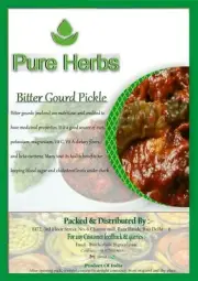 Pure Herbs Bitter Gourd Pickle 500 gm