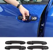 Car Exterior Door Handle Trim Covers Compatible with Subaru WRX 2022-2024/Subaru Crosstrek 2023 2024 Car Front Rear Door Handle Cover Outside Door Handle Outer Covers Protector Shell ABS Accessories