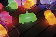 BRISA VW Collection - Volkswagen Bus T1 Camper Van Kombi - Stylish Ambience VW 3D Battery String Lights for Parties, Children's Rooms, Events (for Indoor/3m/20 x LED/Mulitcolour)